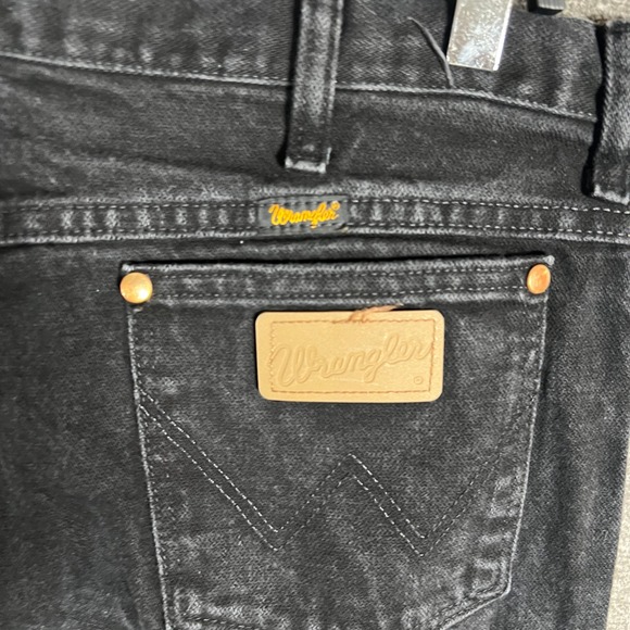 Wrangler Mens Black Jeans 36x36 A103Cowboy Cut Straight Regular Fit Denim - Picture 6 of 9
